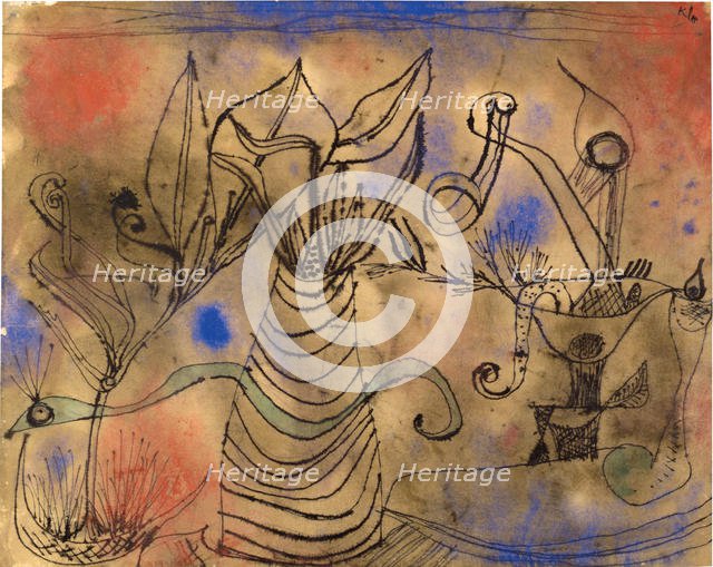 With the snake, 1924. Creator: Klee, Paul (1879-1940).