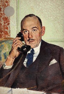 The Right Honourable Oliver Lyttleton, between 1939 and 1946.  Creators: Central Office of Information, William Little.