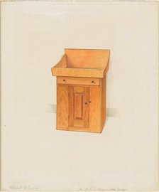 Shaker Kitchen Piece with Tray, c. 1936. Creator: Alfred H. Smith.