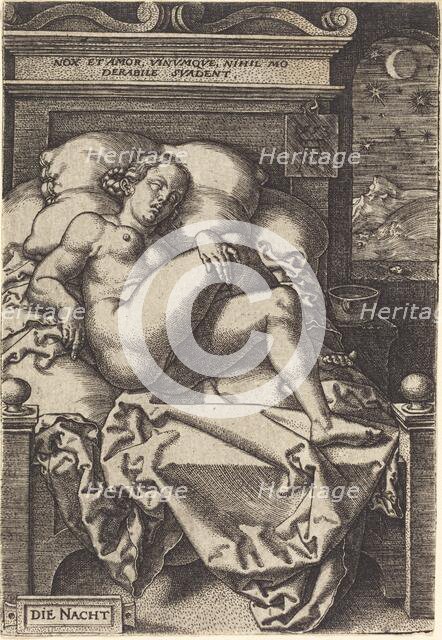 The Night, 1553. Creator: Heinrich Aldegrever.