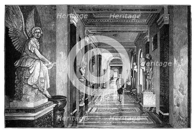 Corridor, Osborne House. Artist: Unknown