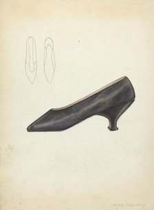 Shoe, c. 1940. Creator: Mae Szilvasy.