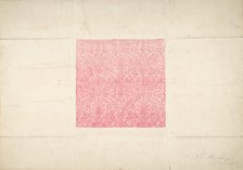 Design for Ornament, possibly Flocked Wallpaper, 19th century. Creator: Anon.