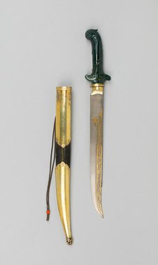 Dagger with Scabbard, Turkey, 18th/19th century. Creator: Unknown.