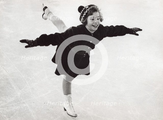 Princess Christina of Sweden, the ice princess, 1953. Artist: Unknown