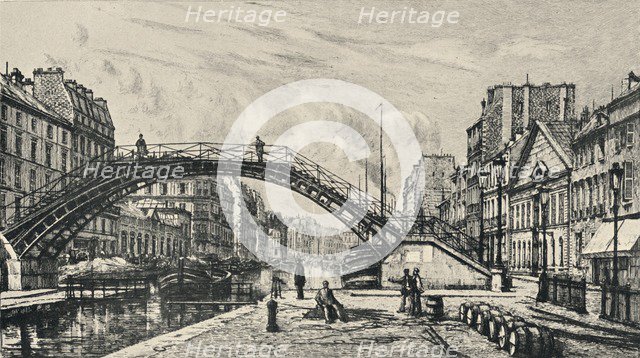 'Quai de Jemmapes', 1915. Artist: Lucien Gautier.