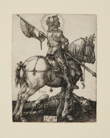 Saint George On Horseback, 1505-08. Creator: Albrecht Durer.