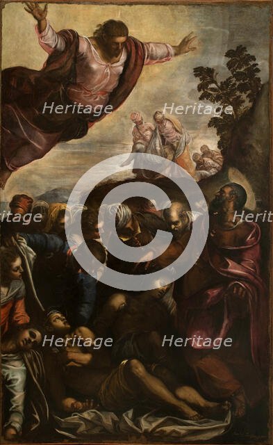 Saint Roch and the Plague Victims, Early 1590s. Creator: Tintoretto, Jacopo (1518-1594).