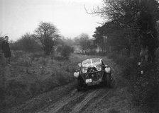 Standard Avon of J Priestly at the Sunbac Colmore Trial, near Winchcombe, Gloucestershire, 1934. Artist: Bill Brunell.