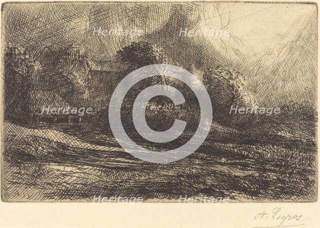 Chailli Seen in a Storm (Chailli: Effet d'orage). Creator: Alphonse Legros.