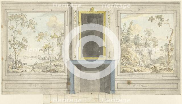 Design for room wall for JDDekinge, c.1752-c.1819. Creator: Juriaan Andriessen.