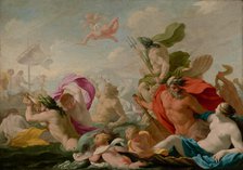 Marine Gods Paying Homage to Love, about 1636-1638. Creator: Eustache Le Sueur.