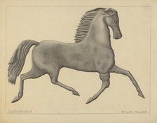 Horse Weather Vane, c. 1936. Creator: Rollington Campbell.