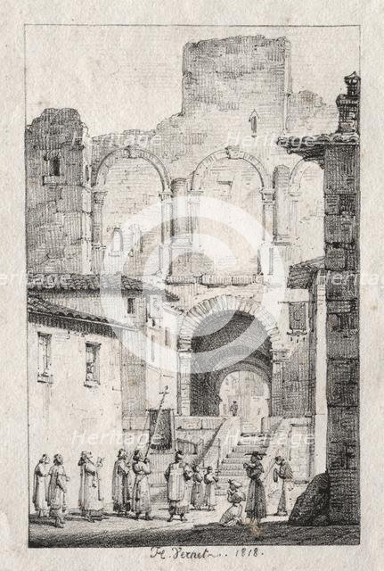 Procession at Arles, 1918. Creator: Horace Vernet (French, 1789-1863).