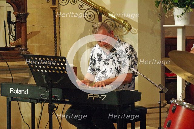 Mark Edwards, Tim Whitehead Quintet, Chris Coull Promotion, St Andrew’s Church, August 2025. Creator: Brian O'Connor.