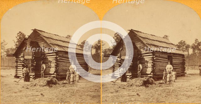 Log cabin, c1850-c1930. Creator: Unknown.