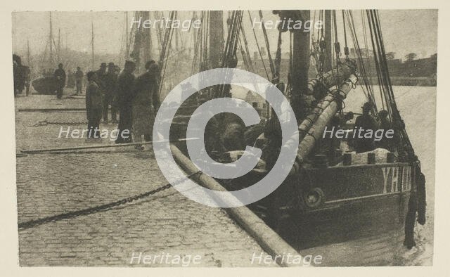 The First of the Herring, 1887. Creator: Peter Henry Emerson.