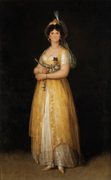 Portrait of Maria Luisa of Parma (1751-1819), Queen of Spain, 1799. Creator: Goya, Francisco, de (1746-1828).