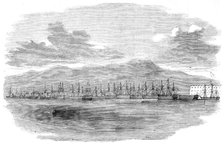 Russian Fleet moored outside the Batteries of Sebastopol, under the guns, September 22, 1854. Creator: Unknown.