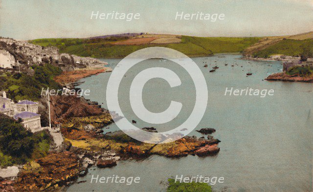 'Fowey Harbour from the Castle', c1930. Artist: Unknown.