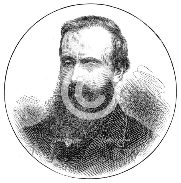 Parliamentary portraits: Mr. Burt, M.P. for Morpeth, 1874. Creator: Unknown.