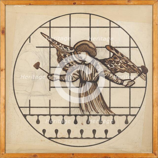 Angel playing on bells, 1862. Creator: Sir Edward Coley Burne-Jones.