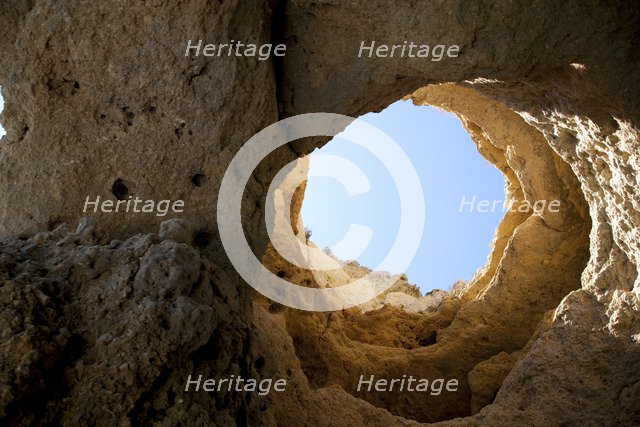 The cliffs at Praia de Dona Ana, Portugal, 2009. Artist: Samuel Magal
