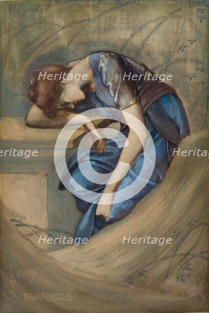 The Briar Rose Series - Study for 'The Garden Court', 1889. Creator: Sir Edward Coley Burne-Jones.