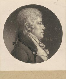 Mahlon Dickerson, 1802. Creator: Charles Balthazar Julien Févret de Saint-Mémin.