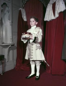 The uniform of a Peers Page, coronation of Elizabeth II, 1953. Creator: Arthur Charles Kirby Ware.