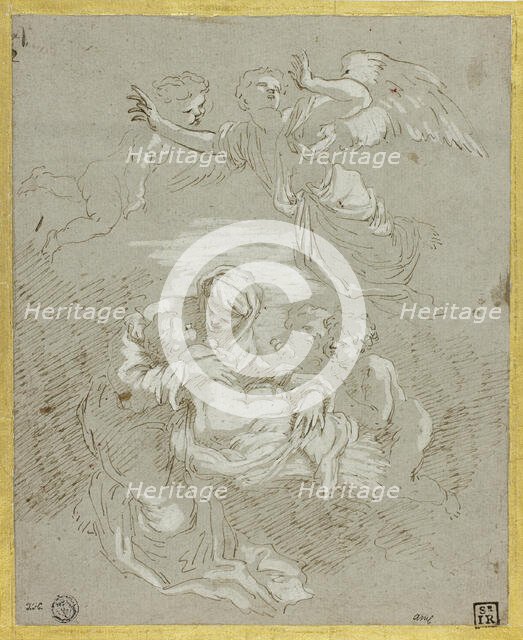 Madonna and Child with Angels, c. 1700. Creator: Johann Carl Loth.