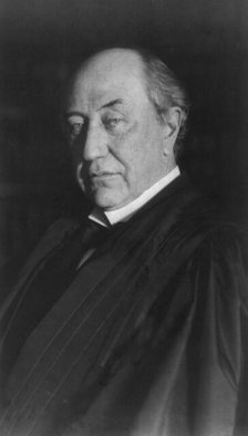 David Josiah Brewer, Associate Justice, Supreme Court, half-length portrait, facing left, c1906. Creator: Frances Benjamin Johnston.