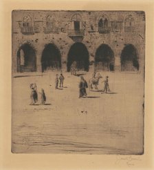 Plazza del Comune, Pistoia, 1883. Creator: Joseph Pennell.