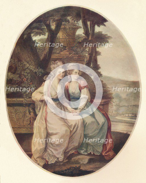 'The Duchess of Devonshire and Lady Duncannon', 1782. Artist: William Dickinson.