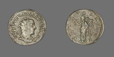 Antoninianus (Coin) Portraying Emperor Valerian, 253-261. Creator: Unknown.