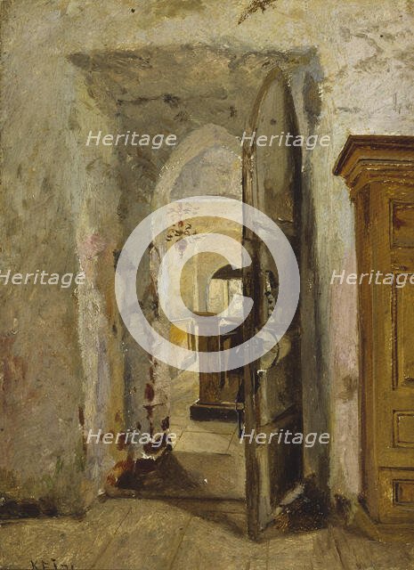 Sakaristo's door, 1871. Creator: Karl Emanuel Jansson.