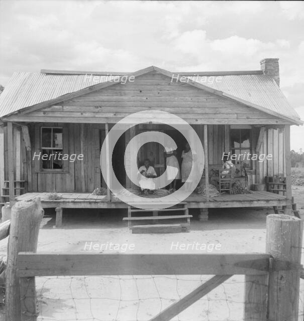 Tobacco sharecropper's home near Douglas, Georgia, 1938. Creator: Dorothea Lange.
