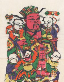 One hundred thirty-five woodblock prints including New Year's pictures (nianh..., 19th-20th century. Creator: Unknown.