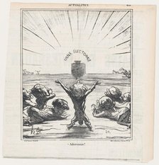 Adoremus!, 1869. Creator: Honore Daumier.
