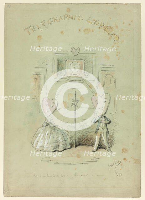 Telegraphic Love, n.d. Creator: Hablot Knight Browne.