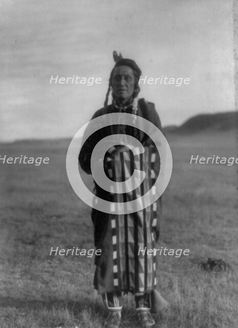Hidatsa man, c1908. Creator: Edward Sheriff Curtis.