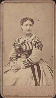Portrait of the opera singer Carlotta Patti (1835-1889). Creator: Helm, Amand (1831-1893).