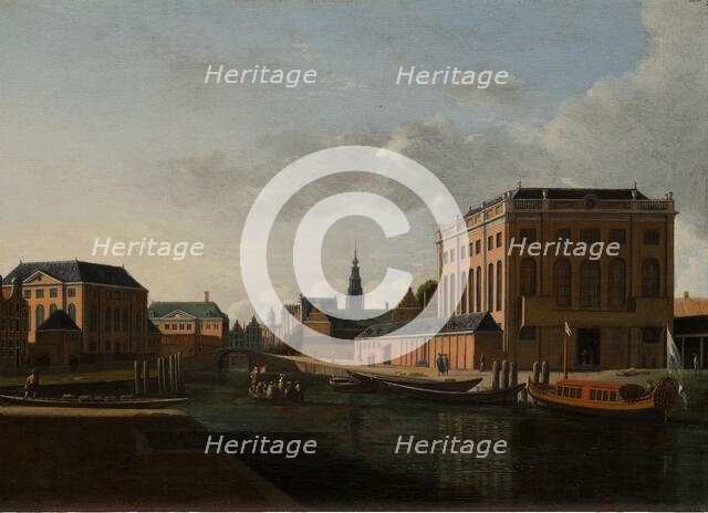 The two Synagogues in Amsterdam, c1680-1685. Creator: Gerrit Berckheyde.