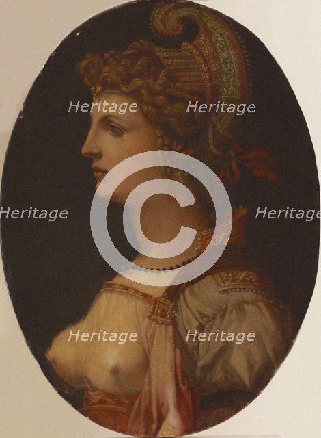 Ideal Portrait of a Lady (Portrait of Vittoria Colonna). Creator: Bacchiacca, Francesco (1494-1557).