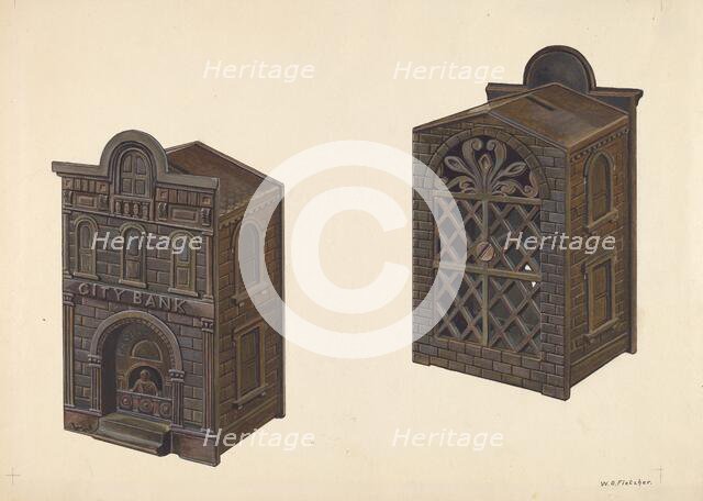 City Bank Toy Bank, c. 1938. Creator: William O. Fletcher.