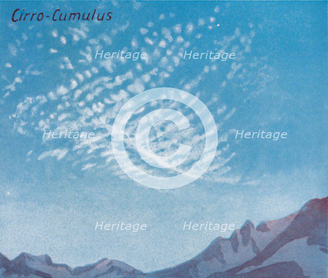 'Cirro-Cumulus - A Dozen of the Principal Cloud Forms In The Sky', 1935. Artist: Unknown.
