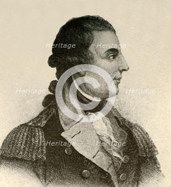 'Portrait of General Montgomery, showing a black silk stock, hair in queue', c1770, (1937). Creator: Unknown.