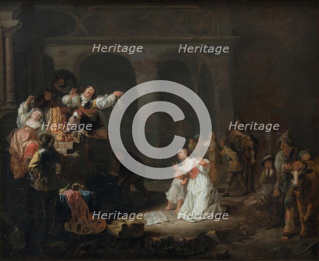 Plundering of a Manor House, c1640-1645. Creator: Stoop, Maerten (1618-1647).