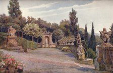 'Upper Terrace, Villa Imperiale, Genoa', 1900. Artist: George Samuel Elgood.