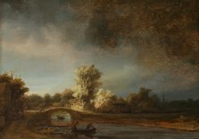 The Stone Bridge. Artist: Rembrandt van Rhijn (1606-1669)